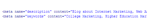 Meta Keyword and Description Example meta keyword description Understanding SEO: On Page